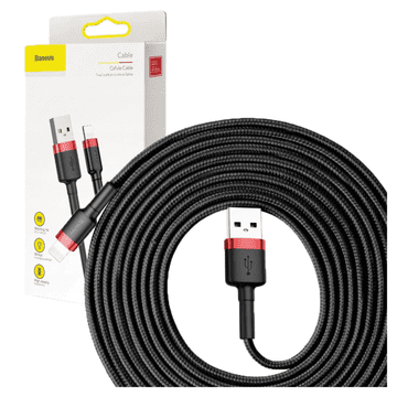 1 to 3 Baseus Lightning Kabel 2A 3M Za Iphone Xs Xs Max 11 12 13 Fast