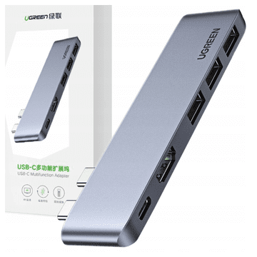 1 to 3 Ugreen Hub Usb-C 2Xusb 3.0 Hdmi Za Macbook Iphone X Pro Hiter Prenos