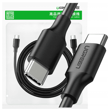 1 to 3 Kabel Usb-C V Usb-C Pd Ugreen Us286 Power Delivery 60W 1M (Črn)