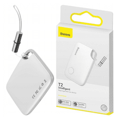 1 to 3 Baseus Bluetooth Lokator T2 Za Izgubljene Predmete Z Vrvico Bel