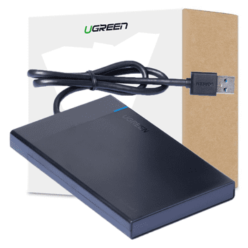Ugreen UGREEN ADAPTER OBUDOWA KIESZEŃ NA DYSK SATA 2.5'' 5TB USB 3.0 CZARNY (US221 30847)