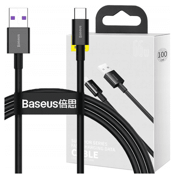 BASEUS Kabel Superior Series USB na USB-C, 66 W, 1 m (črn)