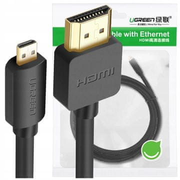 1 to 3 Micro Hdmi - Hdmi Ugreen 4K 3D Kabel 2M (Črn)