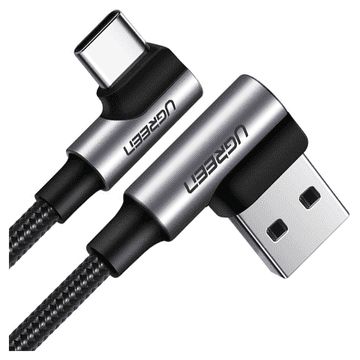 1 to 3 Kabel Usb V Usb-C, Kotni Ugreen Us176, 3A, 1 M (Črn)