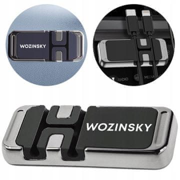 WOZINSKY magnetni nosilec za telefon z organizatorjem za kable (WMCDO-B1)