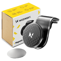 WOZINSKY Wozinsky magnetni nosilec za avtomobilsko masko 360 črne barve (WMH-03)