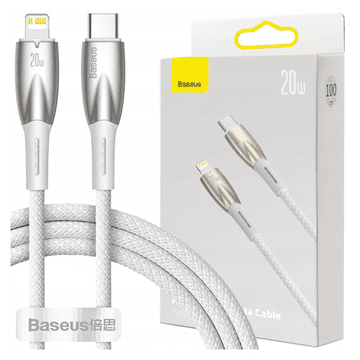 1 to 3 Baseus Kabel Usb-C Na Lightning 20W Za Iphone 12 13 14 15 1M Bel