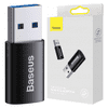 1 to 3 Baseus Adapter Otg Usb-A Na Usb-C Za Telefone Tablice Črn