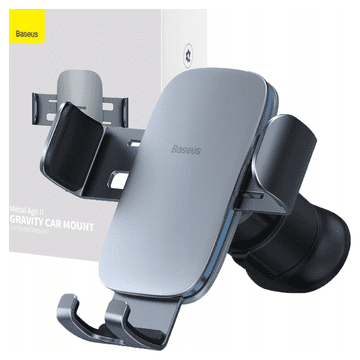 BASEUS Nosilec za avtomobilsko masko Baseus Metal Age II Gravity (siv)