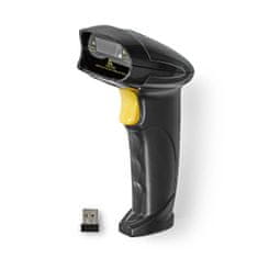 Nedis Čitalnik črtne kode | Laser | Brezžično | 1D linearni | Baterija / USB napajanje | USB ključ 