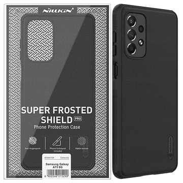 Nillkin Nillkin Super Frosted Shield Pro trpežen ovitek za Samsung Galaxy A73 črne barve
