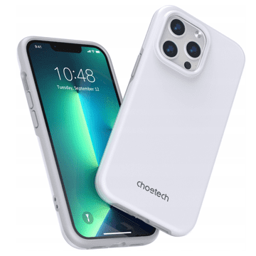 Choetech Ovitek MFM proti padcu za iPhone 13 Pro Max, bel (PC0114-MFM-WH)