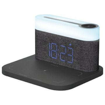 Proove Proove 3W LED nočna lučka z budilko z induktivnim polnjenjem, siva
