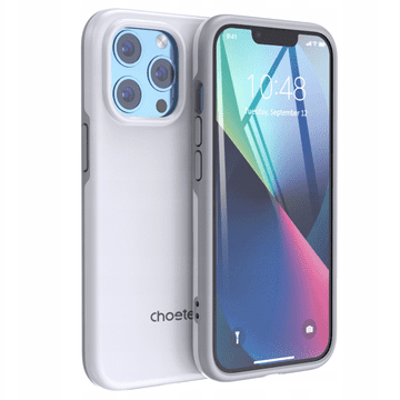 Choetech Ovitek MFM proti padcem, izdelan za MagSafe za iPhone 13 Pro, bel (PC0113-MFM-WH)