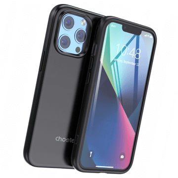 Choetech MFM ovitek proti padcem, izdelan za MagSafe za iPhone 13 Pro, črne barve (PC0113-MFM-BK)