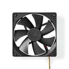 Nedis DC ventilator | DC | Velikost ventilatorja: 140 mm | 3-pinski | 24,9 dBA | Črna 