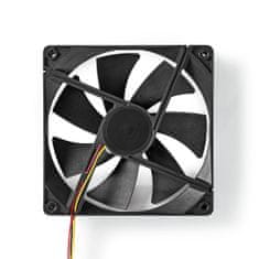 Nedis DC ventilator | DC | Velikost ventilatorja: 140 mm | 3-pinski | 24,9 dBA | Črna 