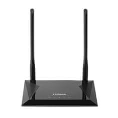 Nedis 4-i-1 N300 Wi-Fi usmerjevalnik, dostopna točka, podaljšek dosega, Wi-Fi most in WISP črna 