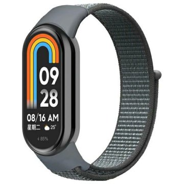 shumee Beline Mi Band 9/8 NylonLoop pašček sivo/siv