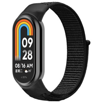 shumee Beline Mi Band 9/8 NylonLoop pašček črne barve