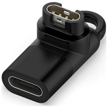shumee MajesticLine USB-C adapter za polnjenje ur Garmin, črne barve