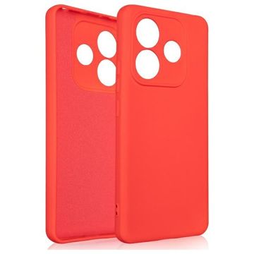 shumee Silikonski ovitek Beline za Xiaomi Redmi Note 14 rdeč