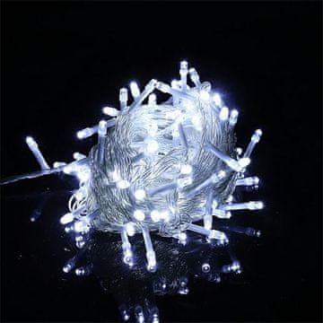 shumee LED lučke za božično drevo 5 m 50 lučk Hladno bela, napajane s 3xAA baterijami