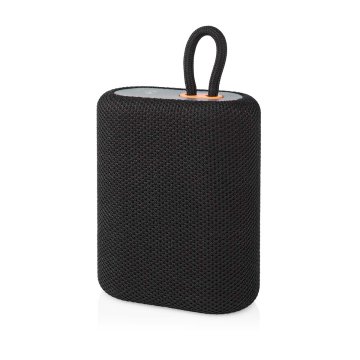Nedis Bluetooth zvočnik | Največja življenjska doba baterije: 7 ur | Ročno oblikovanje | 7 W| Mono | Vgrajen mikrofon | Sinhronizirati | Črna