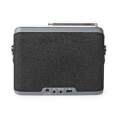 Nedis DAB+ radio | Oblikovanje namizja | DAB+ / FM | 2,4" | Barvni zaslon | Napajanje z baterijo/napajalnik | Digitalno | 24 W | Bluetooth | Vtičnica za slušalke | Budilka | Časovnik za izklop | Ročaj za 