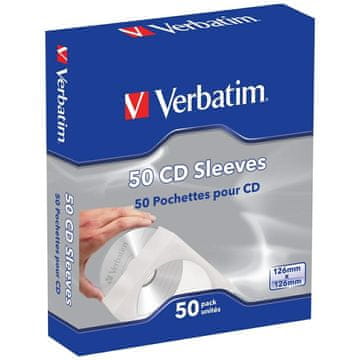 1 to 3 Verbatim Papirnate Cd Ovojnice 50 Kosov Varno Shranjevanje