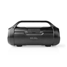 Nedis Bluetooth Party Boombox | 6 ur | 2,0 | 120 W | Predvajanje medijev: AUX / Micro SD / USB | IPX5 | Sinhronizirati | Ročaj za prenašanje | Lučke za zabave | Črna 