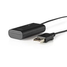 Nedis Bluetooth oddajnik | Priključni vhod: 1x 3,5 mm | AptX Nizka zakasnitev / AptX / SBC | Do 2 napravi | Črna 