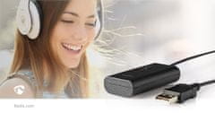 Nedis Bluetooth oddajnik | Priključni vhod: 1x 3,5 mm | AptX Nizka zakasnitev / AptX / SBC | Do 2 napravi | Črna 