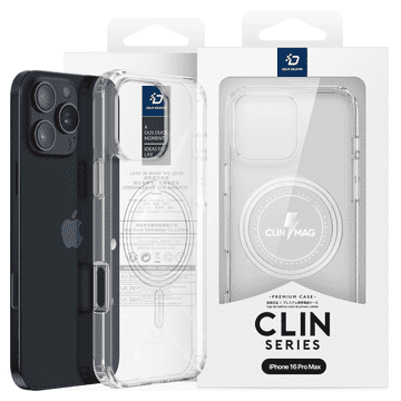Dux Ducis Ovitek Dux Ducis Clin Mag z MagSafe za iPhone 16 Pro Max - prozoren