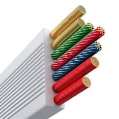 BASEUS Kabel 3v1 Baseus Free2Draw USB za M+L+C 100 W, 1,1 m (bel)