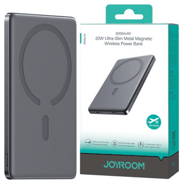 Joyroom Joyroom JR-PBM08 20W 5000mAh tanka magnetna prenosna baterija (siva)