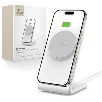 Tech-protect BREZŽIČNI POLNILEC TECH-PROTECT QI15W-A38 MAGNETIC MAGSAFE, BELA