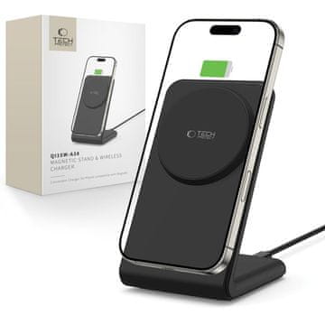 Tech-protect BREZŽIČNI POLNILEC TECH-PROTECT QI15W-A38 MAGNETNI MAGSAFE ČRNEGA RAZMERJA