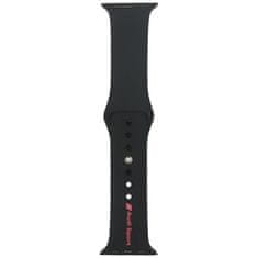 1 to 3 Audi Sport Pašek Za Apple Watch 40 41 42Mm Črn Silikon Z Logotipom