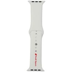 1 to 3 Audi Pašek Za Apple Watch 44 45 46 49Mm Z Logo Rdeč S Silikonskim Materialom