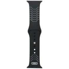 1 to 3 Audi Silikonski Pašek Za Apple Watch 40 41 42Mm Črn Geometrijski Dizajn