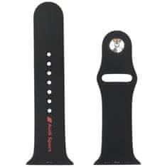 1 to 3 Audi Pašek Sport Red Logo Za Apple Watch 44 45 46 49Mm Črn Silikon