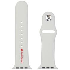 1 to 3 Audi Pašek Za Apple Watch 44 45 46 49Mm Z Logo Rdeč S Silikonskim Materialom