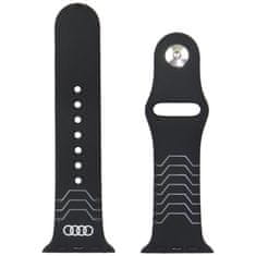 1 to 3 Audi Silikonski Pašek Za Apple Watch 40 41 42Mm Črn Geometrijski Dizajn