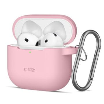 Tech-protect SILIKONSKI KAVELJ TECH-PROTECT ZA APPLE AIRPODS 4, PRAŠNO ROZA