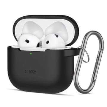 Tech-protect SILIKONSKI DRŽALNIK TECH-PROTECT ZA APPLE AIRPODS 4 ČRNE