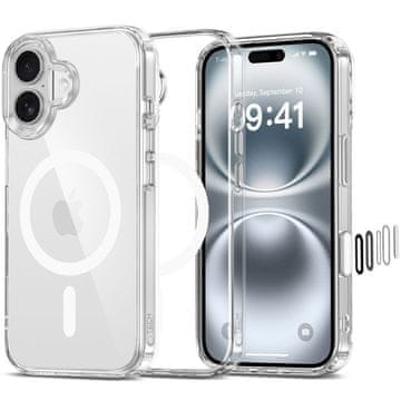 1 to 3 Ovitek Tech-Protect Flexair Hybrid Cc Za Iphone 16 Za Zaščitni Komplet Magsafe
