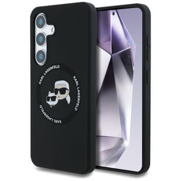 Karl Lagerfeld Ovitek Karl Lagerfeld MagSafe za Samsung Galaxy S25 Plus, črn