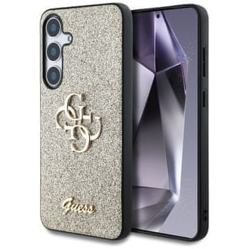 1 to 3 Guess Ovitek Fixed Glitter 4G Kovinski Logo Za Samsung Galaxy S25 Tpu Ovitek