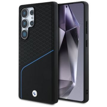 shumee Usnjen ovitek BMW MagSafe za Samsung Galaxy S25 Ultra, črne barve